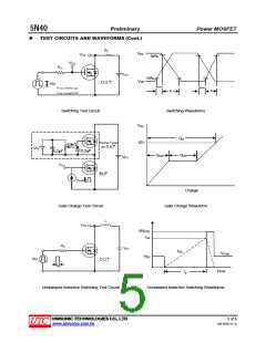 浏览型号5N40的Datasheet PDF文件第5页