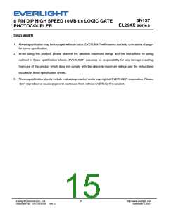浏览型号6N137的Datasheet PDF文件第15页