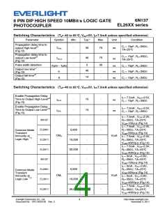 浏览型号6N137的Datasheet PDF文件第4页