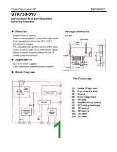 浏览型号STK730-080的Datasheet PDF文件第1页