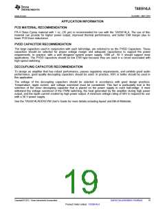 浏览型号TAS5614LA的Datasheet PDF文件第19页