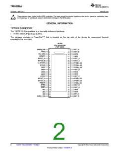 浏览型号TAS5614LA的Datasheet PDF文件第2页