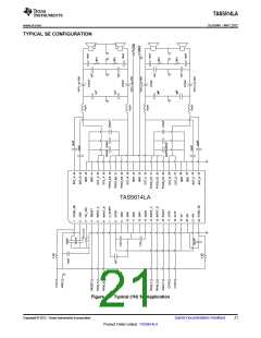 浏览型号TAS5614LA的Datasheet PDF文件第21页