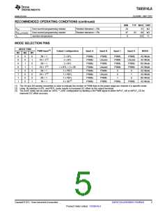 浏览型号TAS5614LA的Datasheet PDF文件第5页