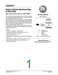 浏览型号74HC574的Datasheet PDF文件第1页