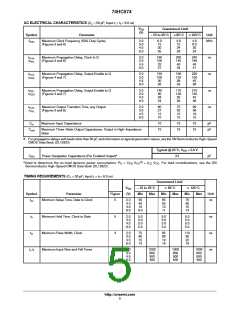浏览型号74HC574的Datasheet PDF文件第5页