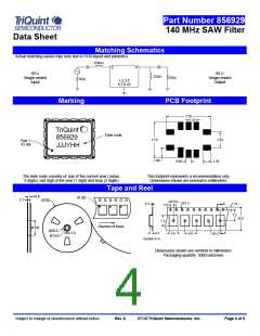 浏览型号856929的Datasheet PDF文件第4页