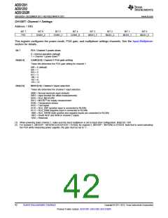 浏览型号ADS1292的Datasheet PDF文件第42页