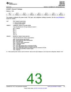 浏览型号ADS1292的Datasheet PDF文件第43页