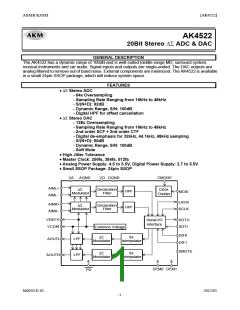 浏览型号AK4522_12的Datasheet PDF文件第1页