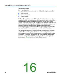 浏览型号APEX20KC的Datasheet PDF文件第16页