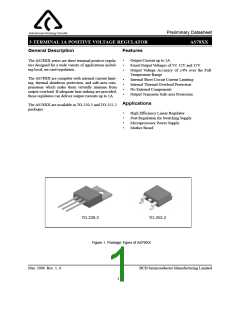 浏览型号AS7805DTRE1的Datasheet PDF文件第1页