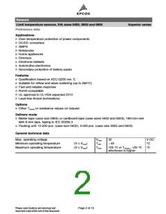 浏览型号B59721A0070A062的Datasheet PDF文件第2页
