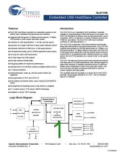浏览型号SL811HST-AXC的Datasheet PDF文件第1页
