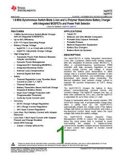 浏览型号BQ24170的Datasheet PDF文件第1页