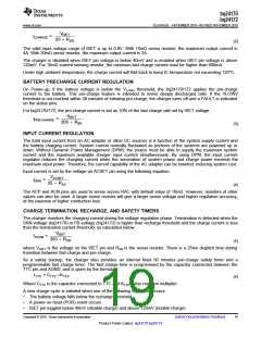 浏览型号BQ24170的Datasheet PDF文件第19页