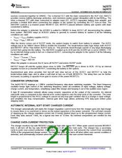 浏览型号BQ24170的Datasheet PDF文件第21页
