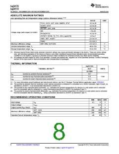浏览型号BQ24170的Datasheet PDF文件第8页