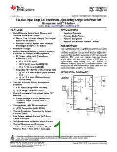 浏览型号BQ24161的Datasheet PDF文件第1页