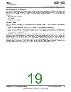 浏览型号BQ24161的Datasheet PDF文件第19页