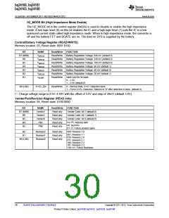 浏览型号BQ24161的Datasheet PDF文件第30页