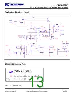 浏览型号CM6805BOGIRTR的Datasheet PDF文件第13页