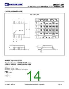 浏览型号CM6805BOGIRTR的Datasheet PDF文件第14页
