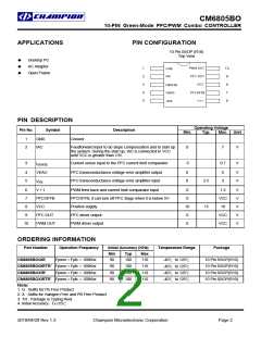 浏览型号CM6805BOGIRTR的Datasheet PDF文件第2页