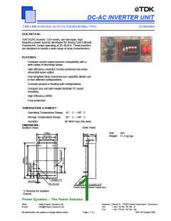 浏览型号CXA-L10A的Datasheet PDF文件第1页
