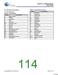 浏览型号CY8C3245LTI-139的Datasheet PDF文件第114页