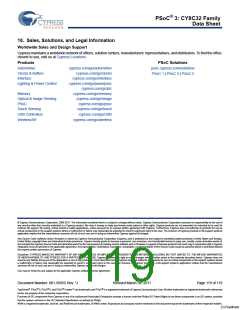 浏览型号CY8C3245LTI-139的Datasheet PDF文件第119页