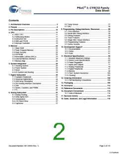 浏览型号CY8C3245LTI-139的Datasheet PDF文件第2页