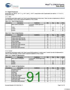 浏览型号CY8C3245LTI-139的Datasheet PDF文件第91页