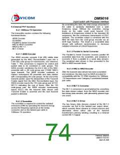 浏览型号DM9016的Datasheet PDF文件第74页