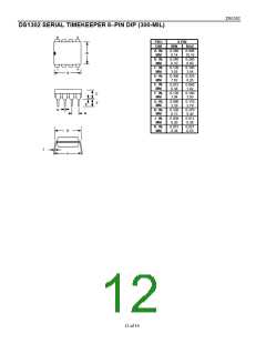 浏览型号DS1302SN的Datasheet PDF文件第12页