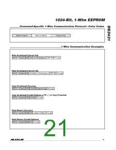 浏览型号DS2431Q T的Datasheet PDF文件第21页