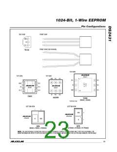 浏览型号DS2431Q T的Datasheet PDF文件第23页