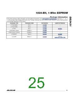 浏览型号DS2431Q T的Datasheet PDF文件第25页