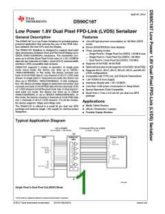 浏览型号DS90C187LF-NOPB的Datasheet PDF文件第1页