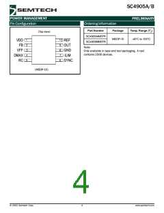 浏览型号SC4905BMSTR的Datasheet PDF文件第4页
