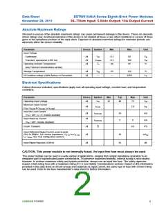 浏览型号ESTW010A0A41-HZ的Datasheet PDF文件第2页