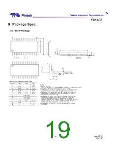 浏览型号F81438G的Datasheet PDF文件第19页