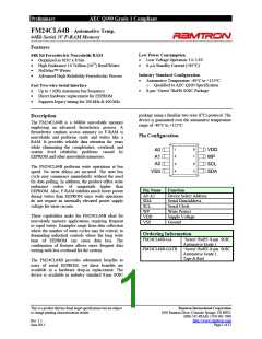 浏览型号FM24CL64B-GA的Datasheet PDF文件第1页