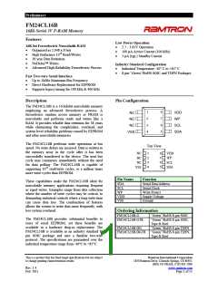 浏览型号FM24CL16B-G的Datasheet PDF文件第1页