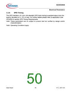 浏览型号SAK-XC836MT-1FRA的Datasheet PDF文件第50页