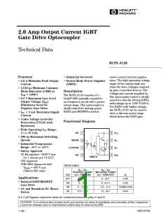 浏览型号HCPL-3120的Datasheet PDF文件第1页