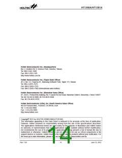 浏览型号HT1380A的Datasheet PDF文件第14页