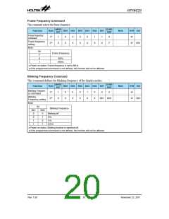 浏览型号HT16C21的Datasheet PDF文件第20页