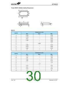 浏览型号HT16C21的Datasheet PDF文件第30页