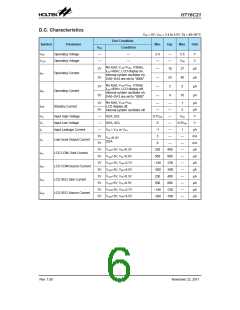 浏览型号HT16C21的Datasheet PDF文件第6页